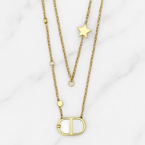 KC Chid Gold Layered Necklace with Star Charm